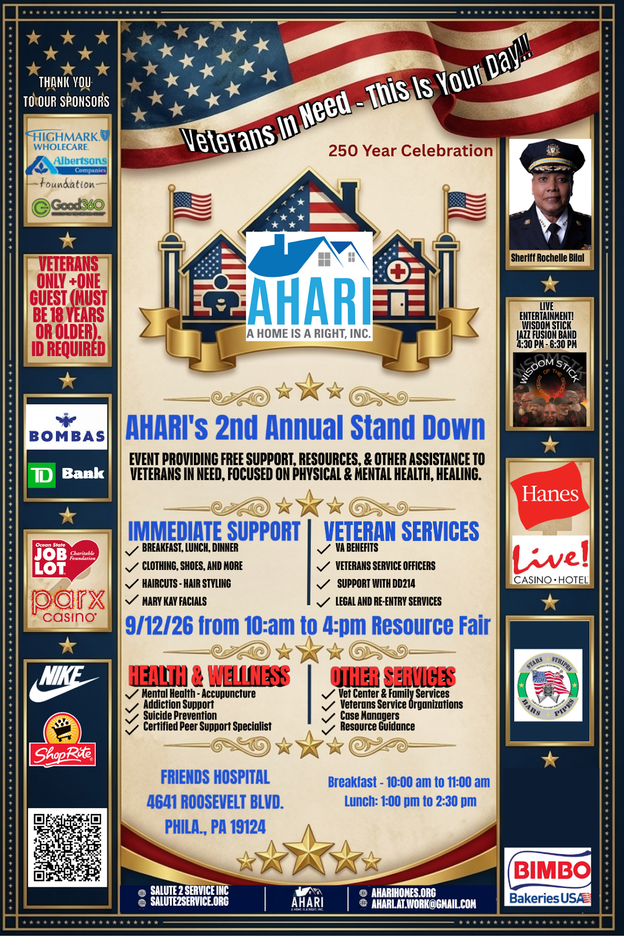 Annual Veteran Stand Down 2026 Flyer